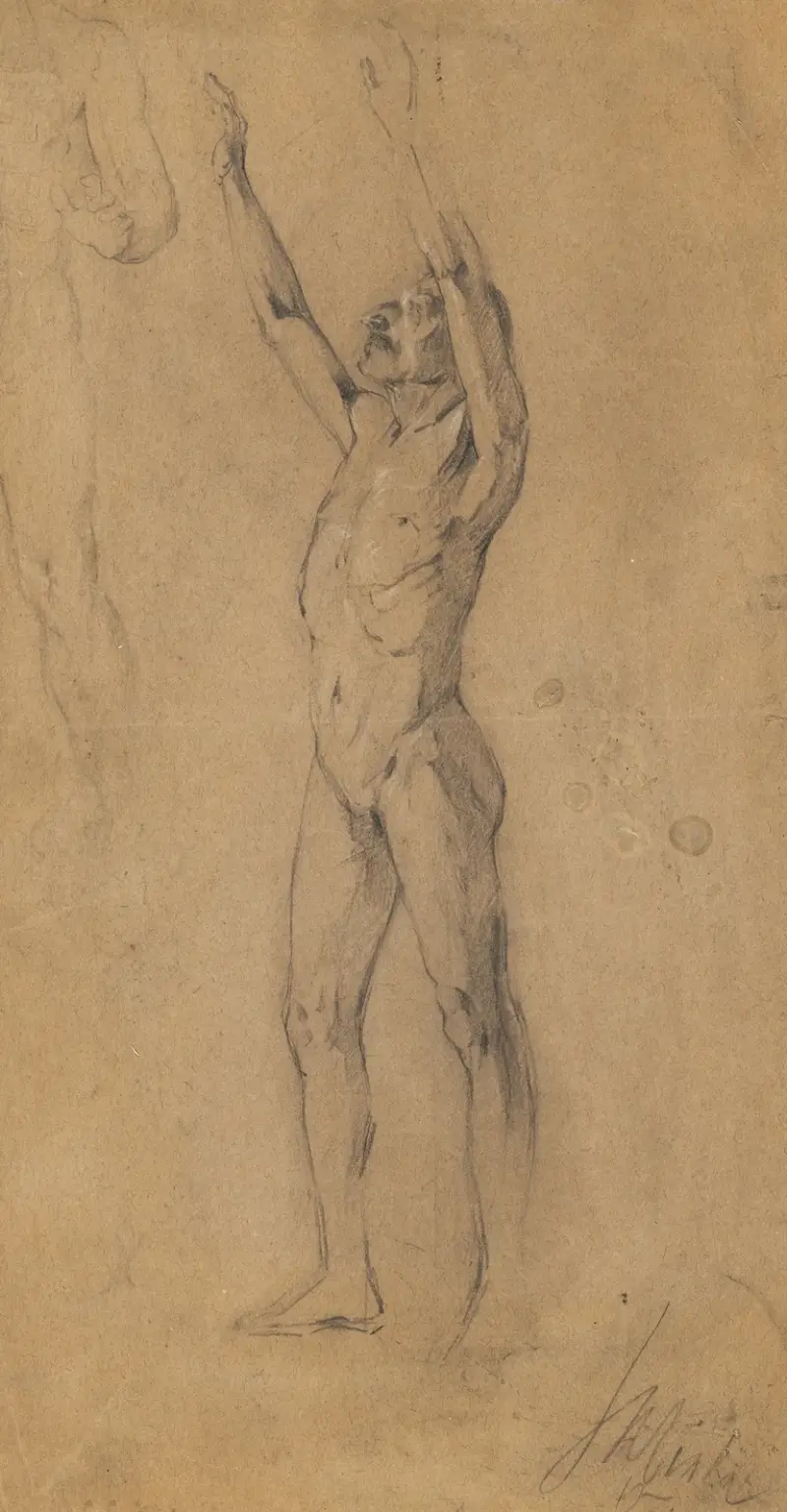 List s mužskými akty, Egon Schiele