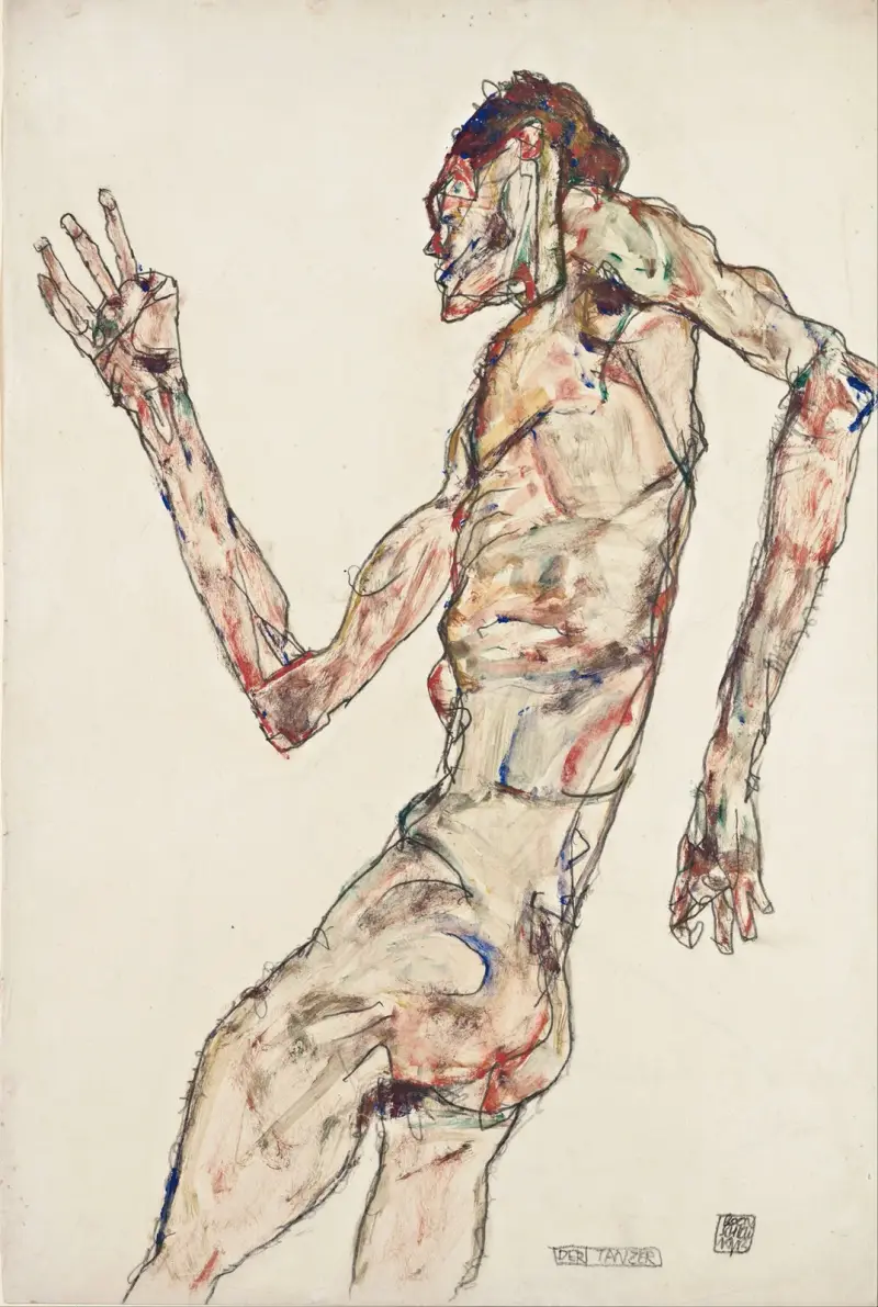 Tanečnice, 1913 – č. 2, Egon Schiele