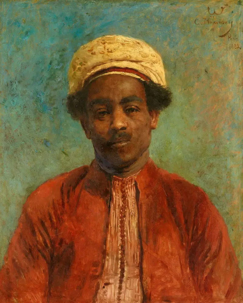 Bildnis eines nordafrikanischen jungen Mannes av Konstantin Egorovich Makovsky