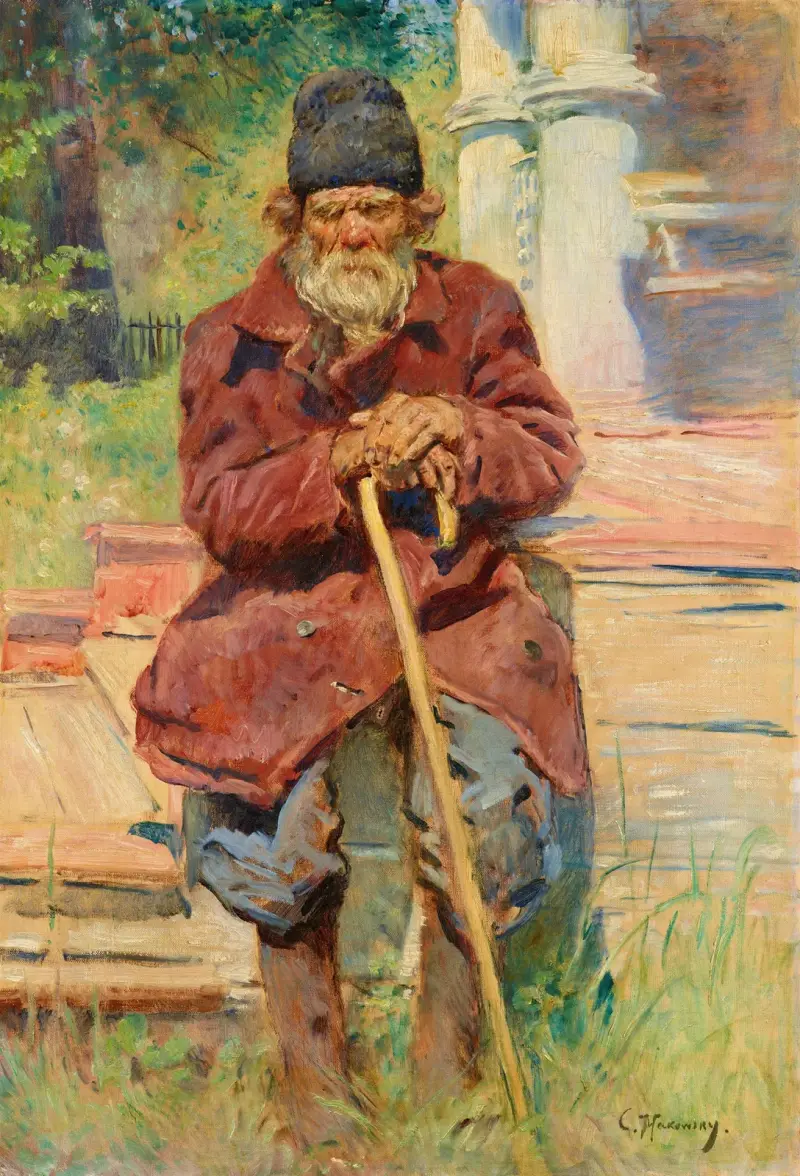 Starý žebrák, Konstantin Egorovich Makovsky