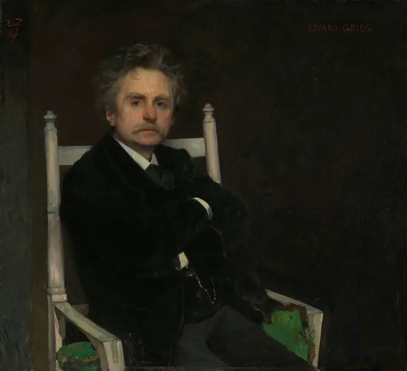 Porträt des Komponisten Edvard Grieg von Eilif Peterssen