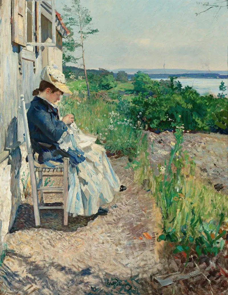 Sunshine, Kalvøya av Eilif Peterssen
