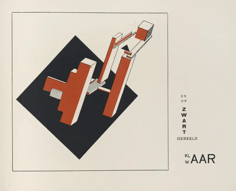 Suprematisch worden van tWee kWA drA ten in 6 konstrukties Pl. 10 av El Lissitzky