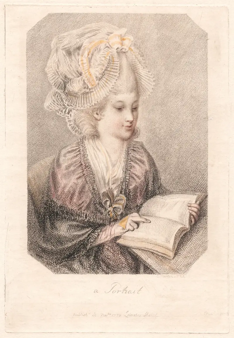 Portrét (mladá žena čtoucí knihu), Elias Martin