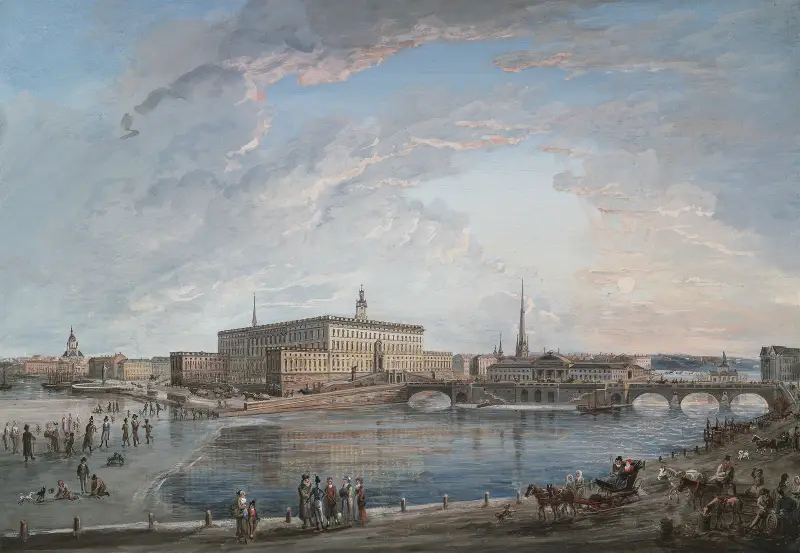 Vy över Stockholm III av Elias Martin