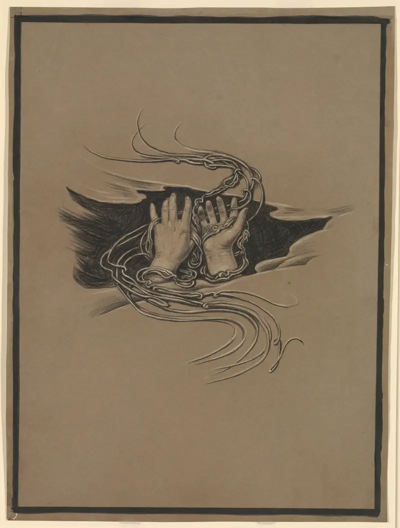 Pardon Giving and Pardon Imploring Hands av Elihu Vedder