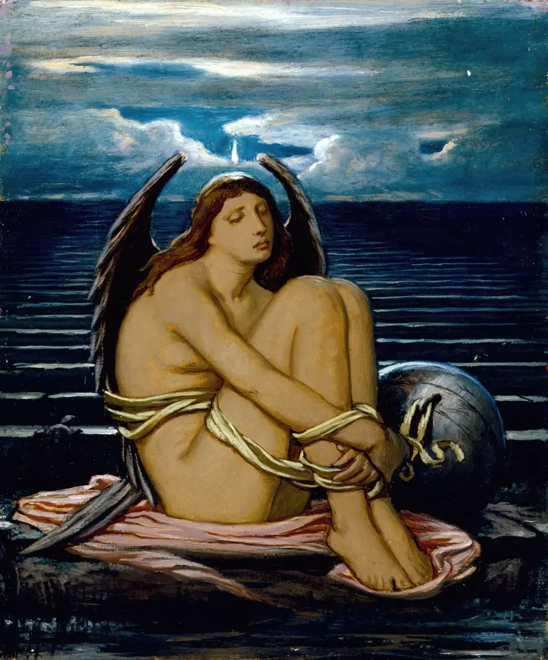 Soul in Bondage av Elihu Vedder
