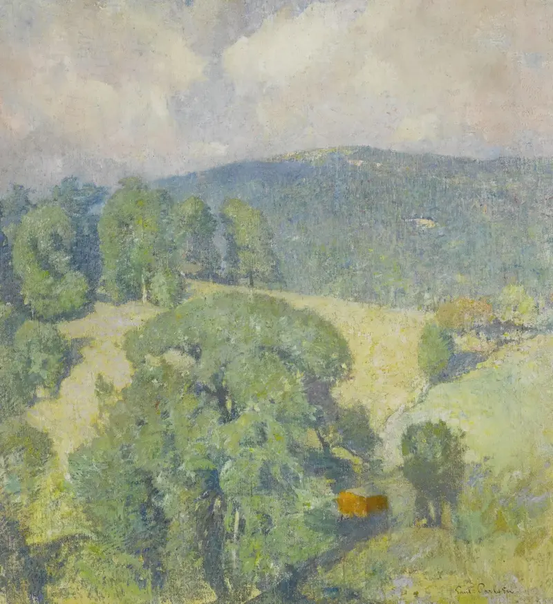 Connecticut Hillside, 1920, Emil Carlsen
