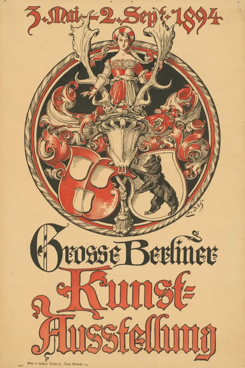 Grosse Berliner Kunstausstellung 1894 av Emil Doepler