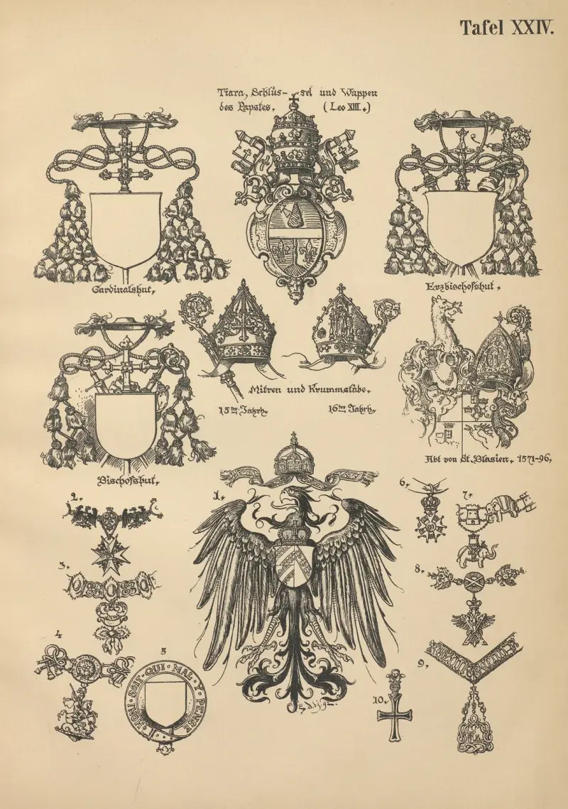 Heraldischer Handbuch für Freunde der Wappenkunst Pl.23 av Emil Doepler