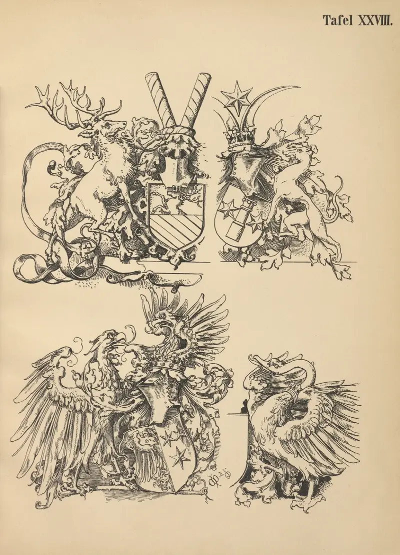 Heraldischer Handbuch fur Freunde der Wappenkunst Pl.27 av Emil Doepler