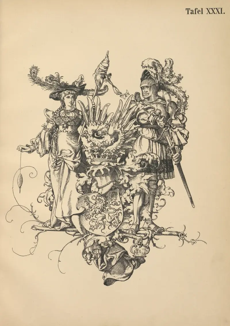 Heraldischer Handbuch fur Freunde der Wappenkunst Pl.30 av Emil Doepler
