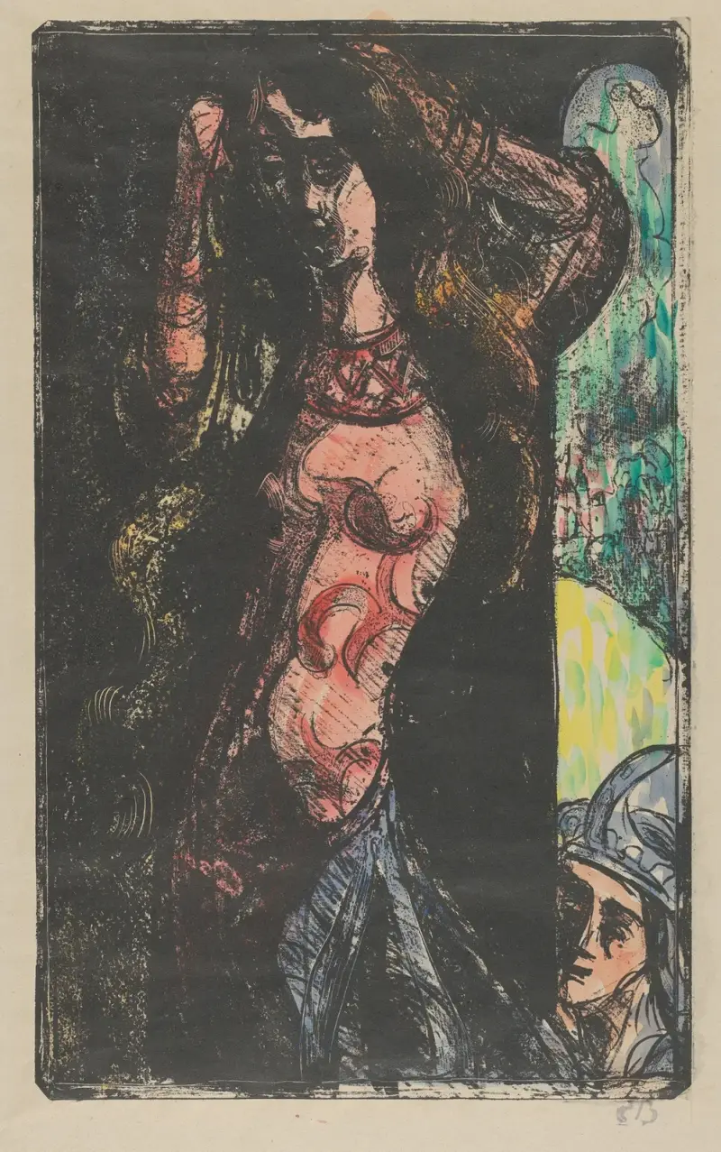 Countess Brushes Her Hair (Esmérée) or Dancing Music ( Esmérée) av Emile Bernard