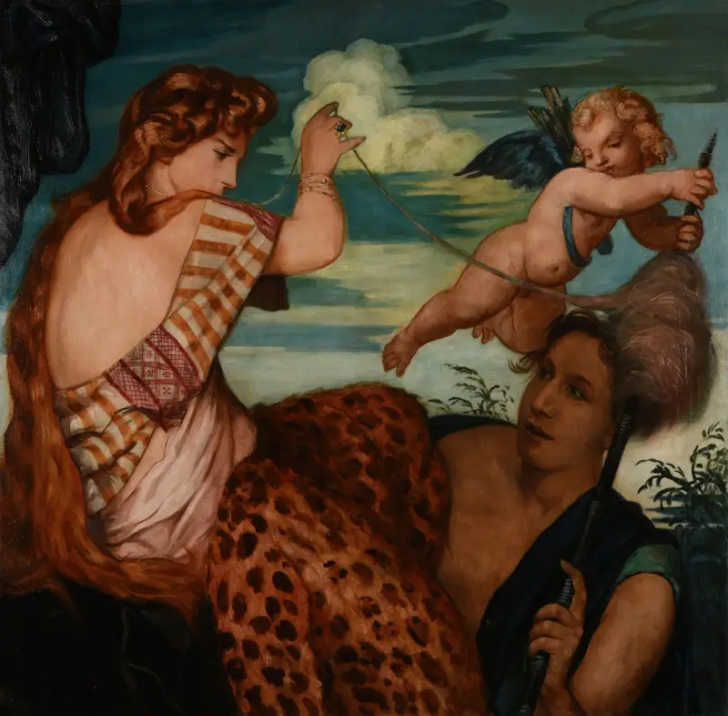 Hercules och Omfale av Emile Bernard