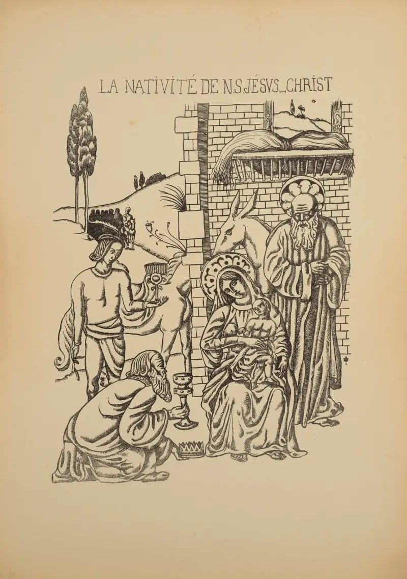 Vår Herre Jesu Kristi födelse av Emile Bernard