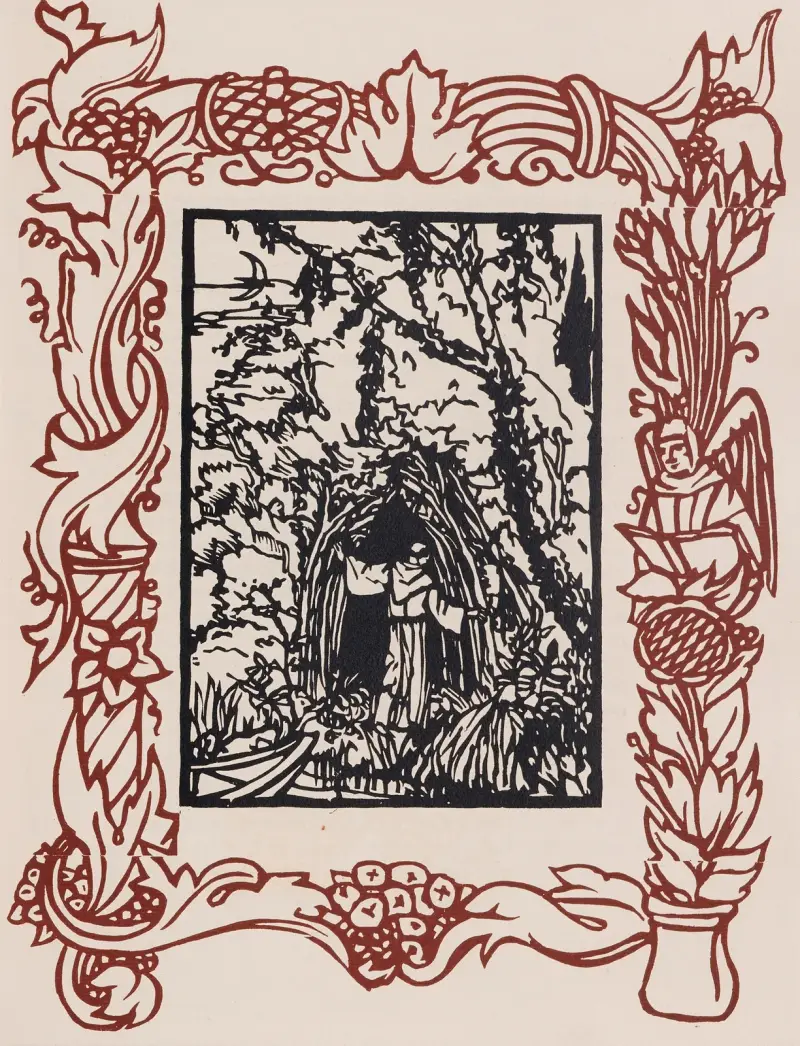 Les petites fleurs de St François d’Antonio Cesari av Emile Bernard