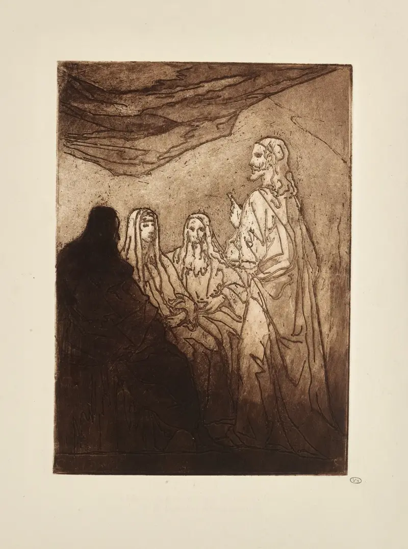 N° 33 – Marie satt mellan Thomas och Jude och mästaren stod och talade av Emile Bernard