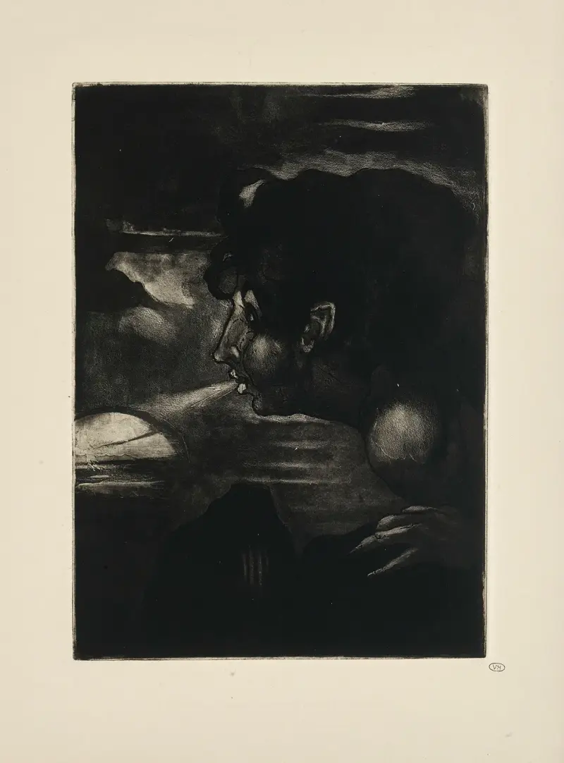 N° 5 – Comme sur une braise il se mit à souffler av Emile Bernard