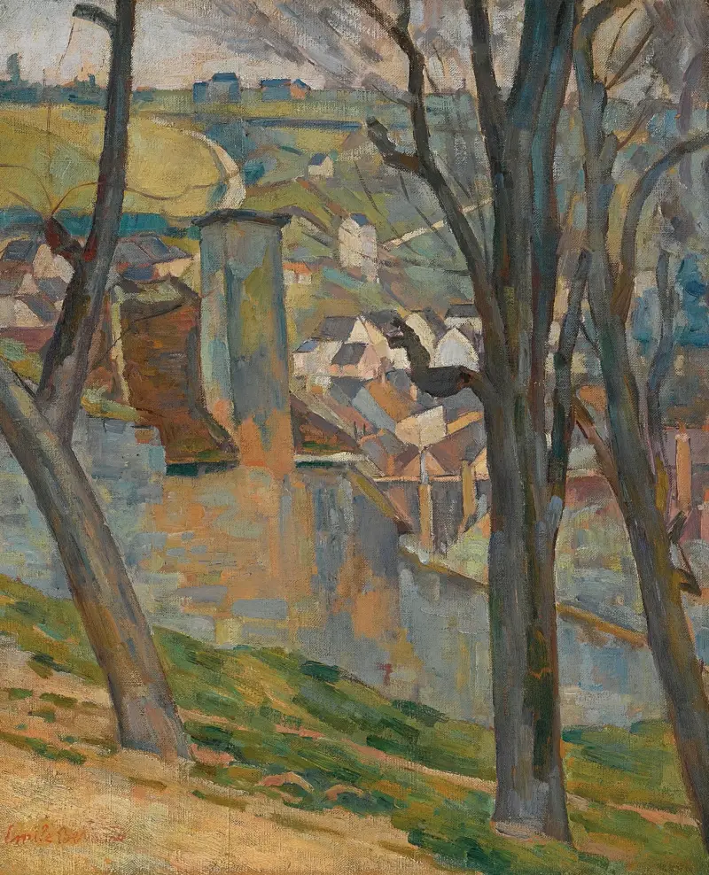 Landskap nära Tonnerre av Emile Bernard