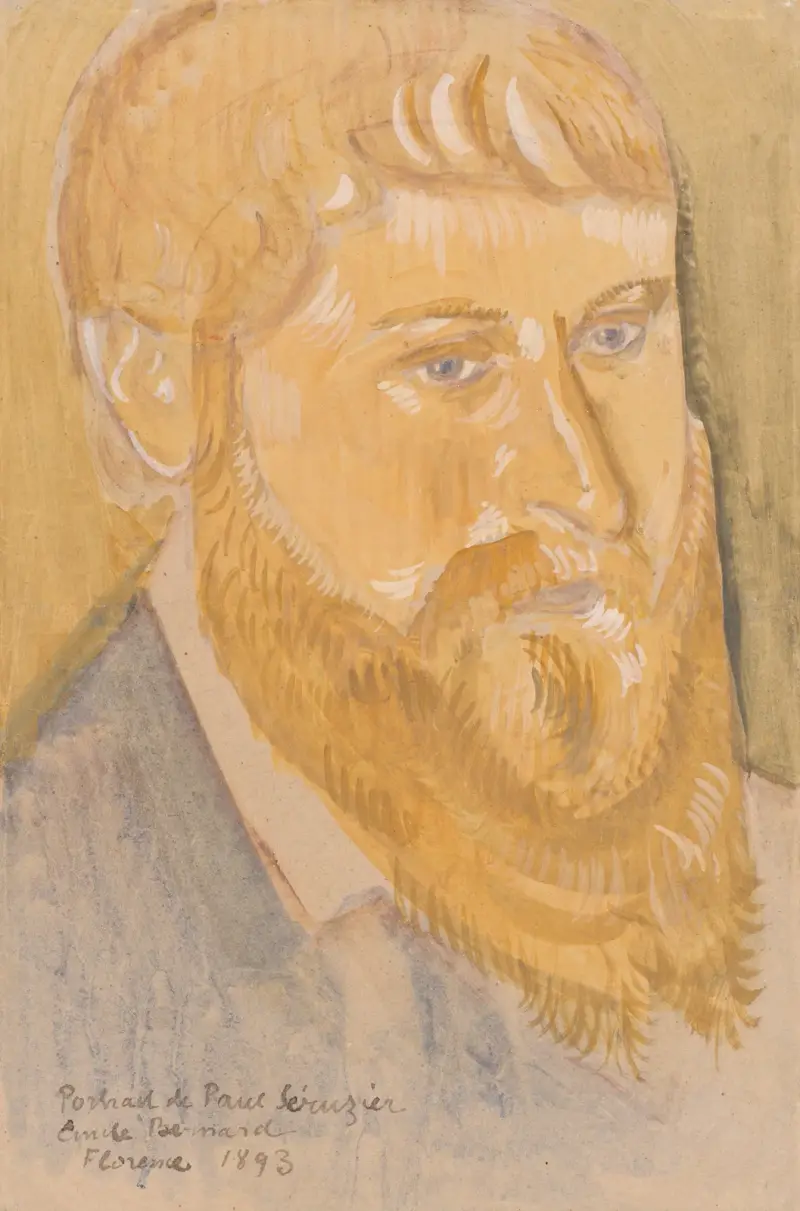 Porträtt av Paul Sérusier av Emile Bernard