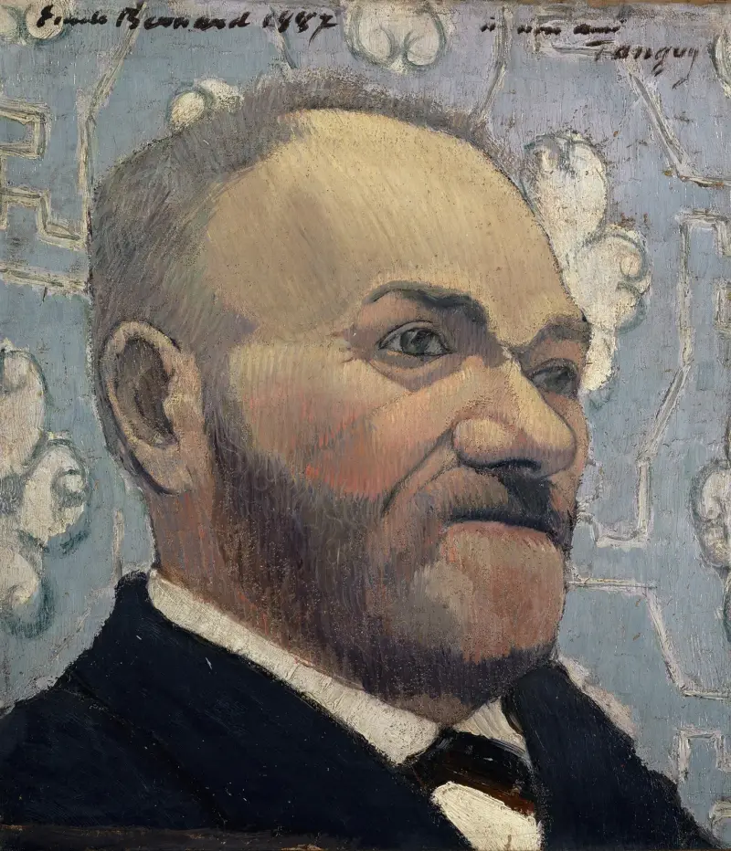 Portrait of Père Tanguy av Emile Bernard