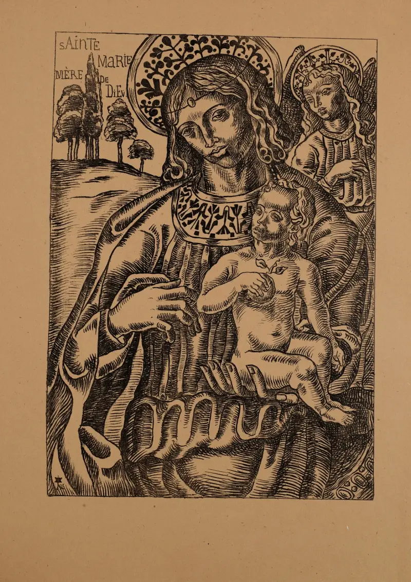 Sainte Marie, Mère de Dieu av Emile Bernard