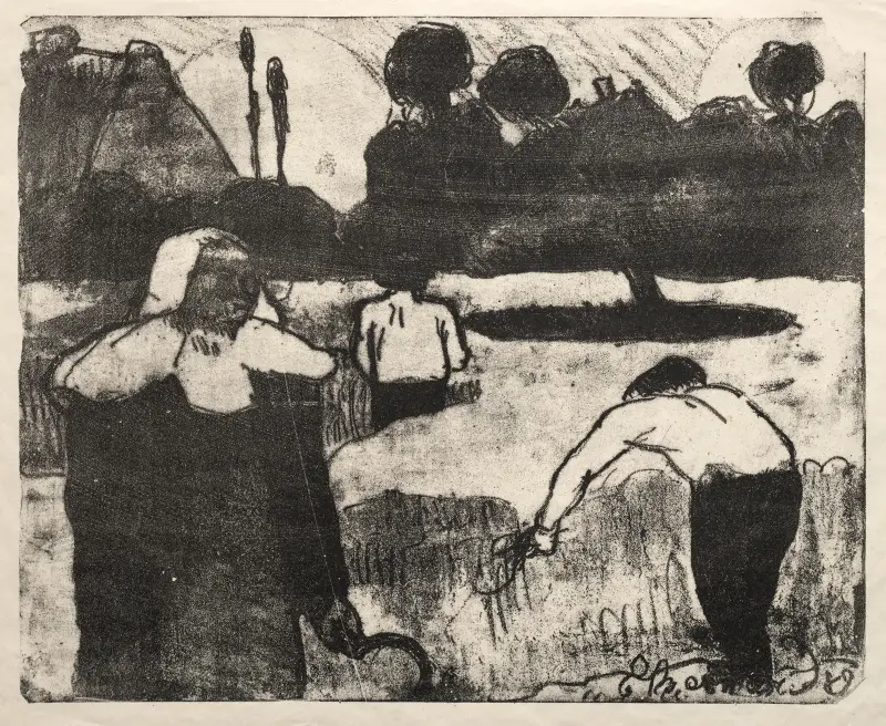 Skördetiden av Emile Bernard