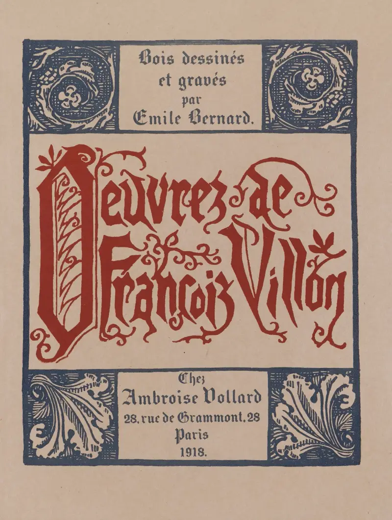 Œuvres de François Villon av Emile Bernard