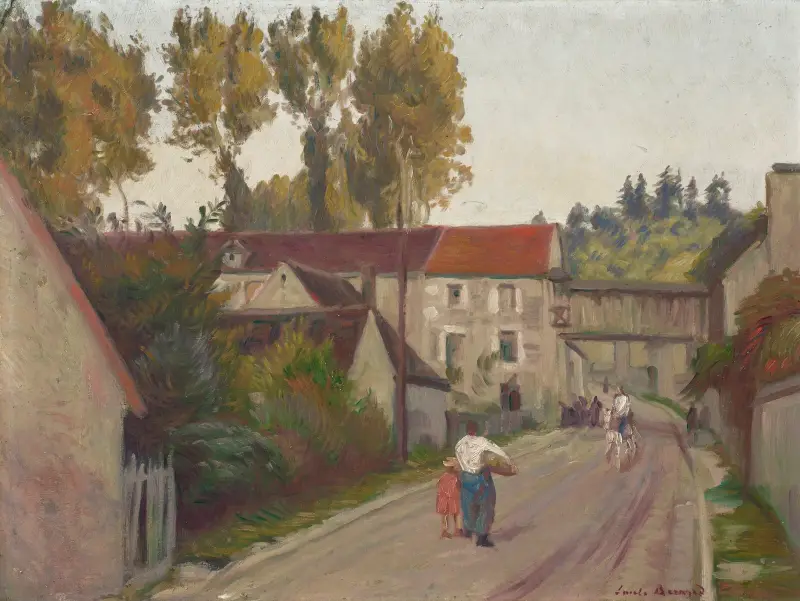 Utsikt över Tonnerre eller Helvetets kvarn av Emile Bernard