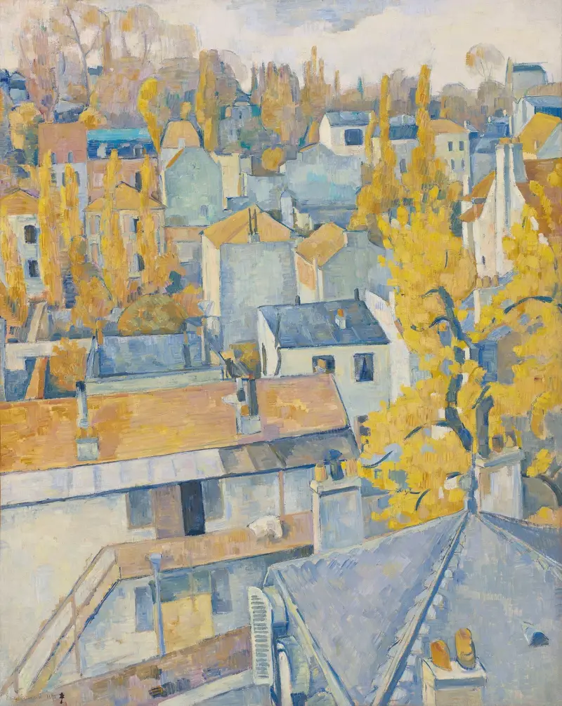 Utsikt över taken av Emile Bernard