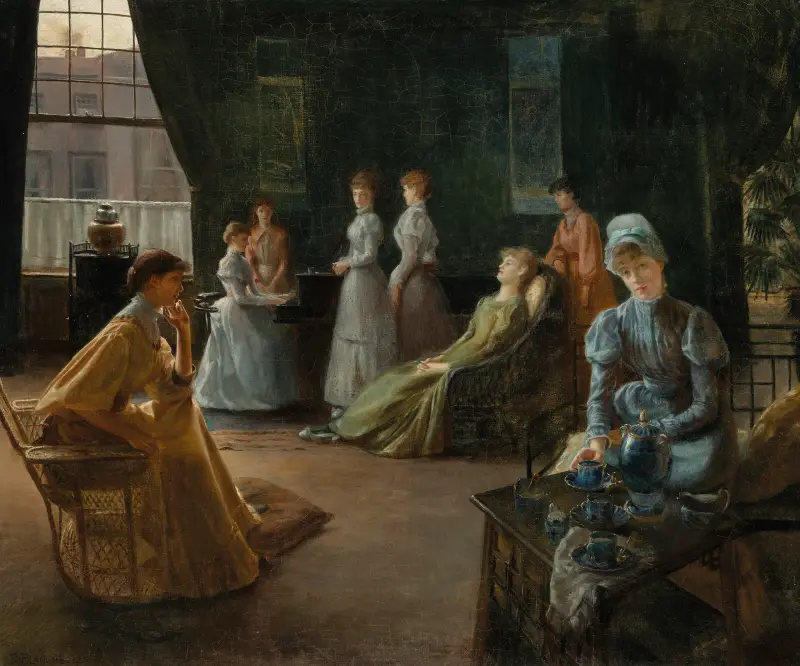 Interiör från London av Jacques-Émile Blanche