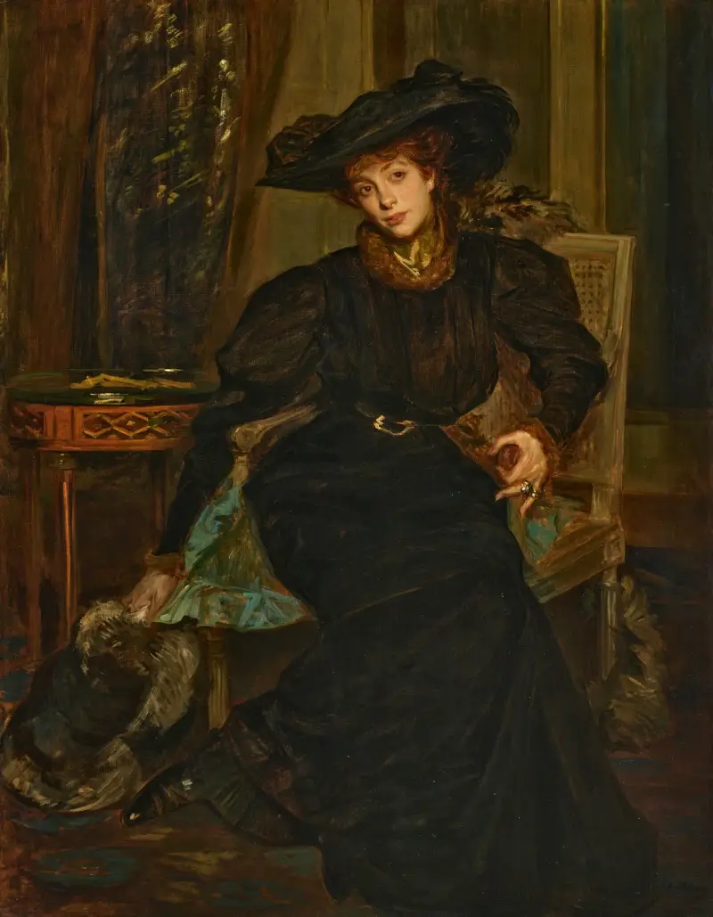 Damen i svart av Jacques-Émile Blanche