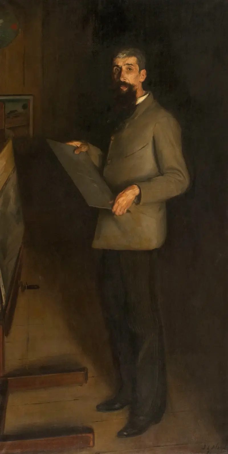 Porträtt av Henri Guérard av Jacques-Émile Blanche