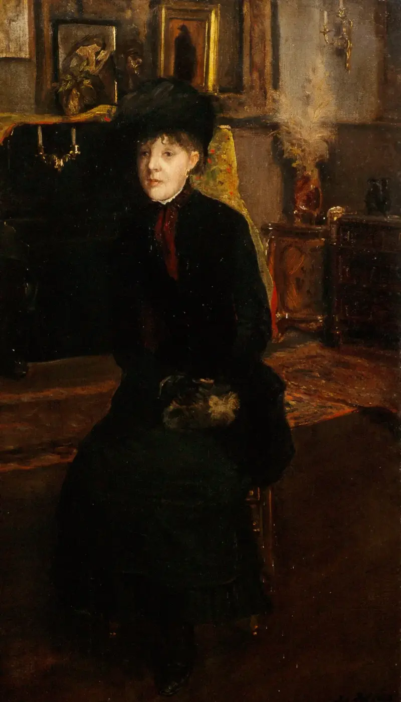 Porträtt av Mary Cassatt av Jacques-Émile Blanche