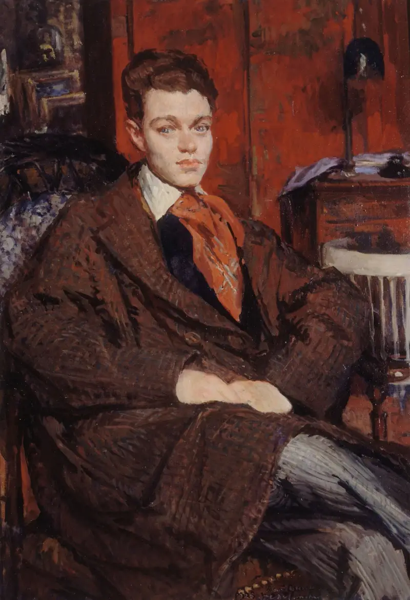 Portrait de René Crevel (1900-1935), écrivain av Jacques-Émile Blanche