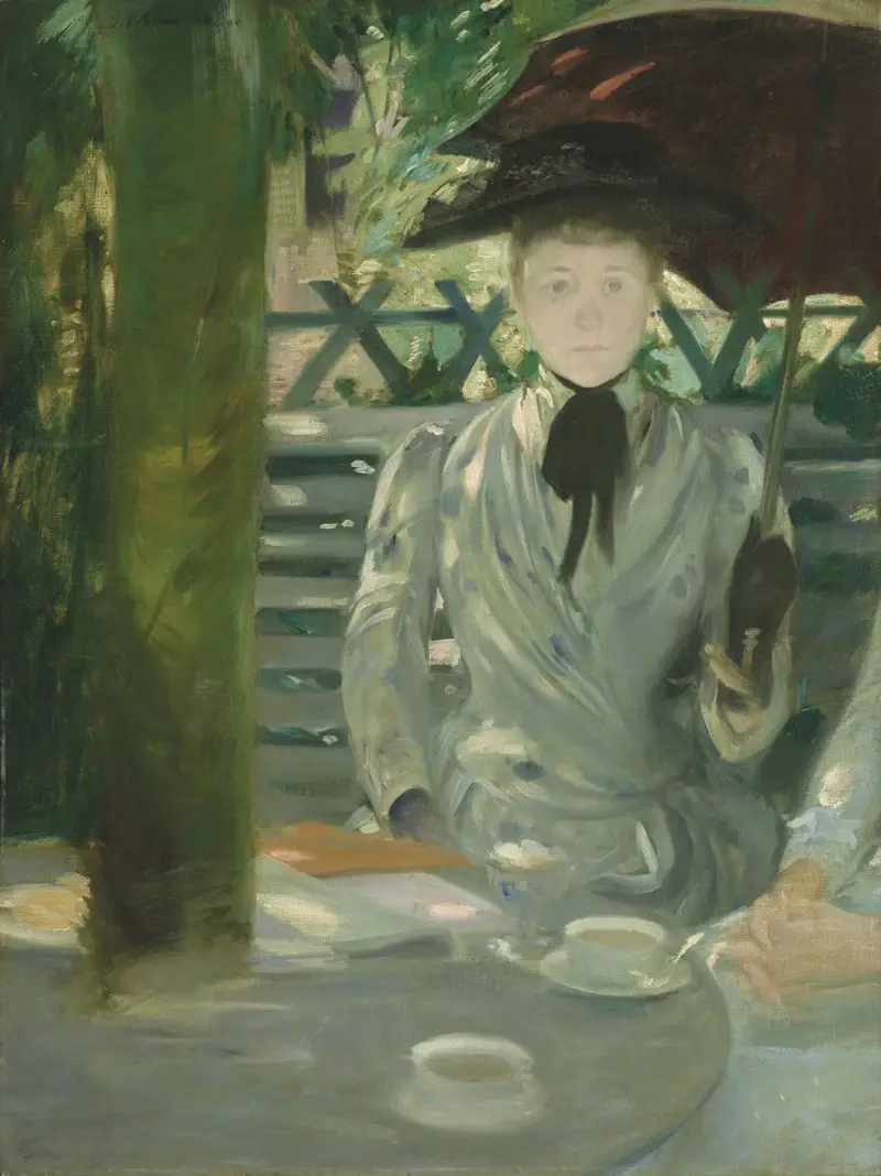 Porträtt av en dam, traditionellt identifierad som Ellen Millicent Cobden (Mrs Walter Sickert) av Jacques-Émile Blanche