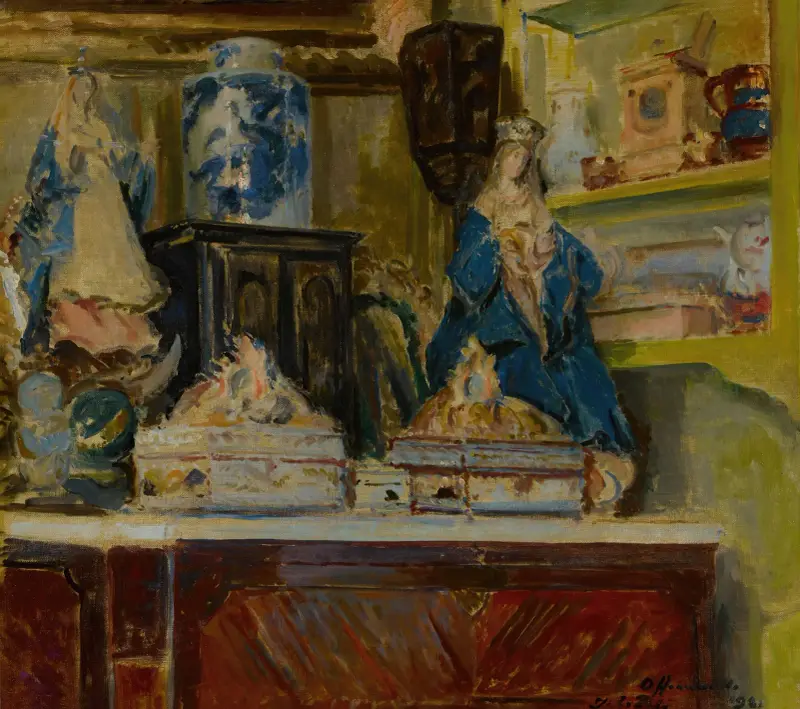 Gula salongen i Offranville av Jacques-Émile Blanche