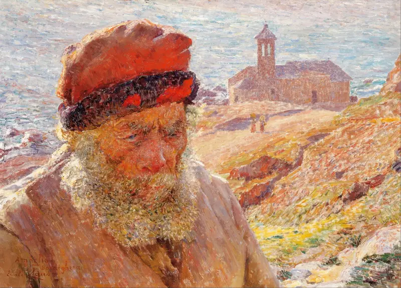 Ampelio, gammal fiskare från Bordighera av Emile Claus
