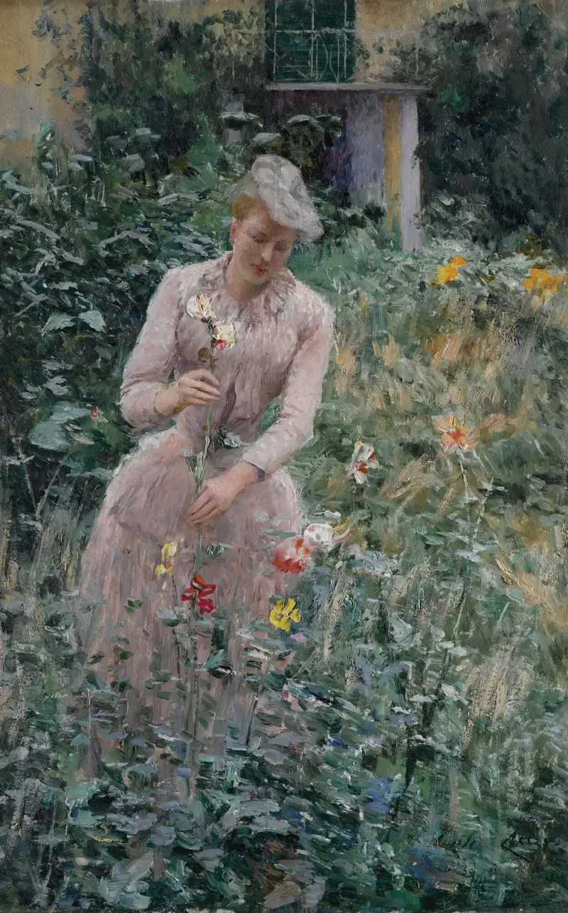 I trädgården av Emile Claus