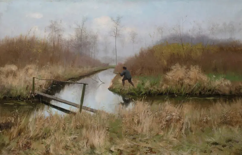 La Chasse av Emile Claus