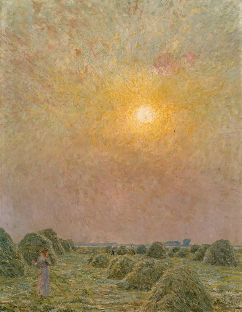 Západ slunce, Emile Claus
