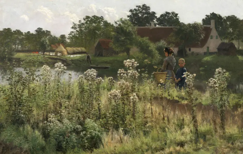 Die Lys bei Astene von Emile Claus
