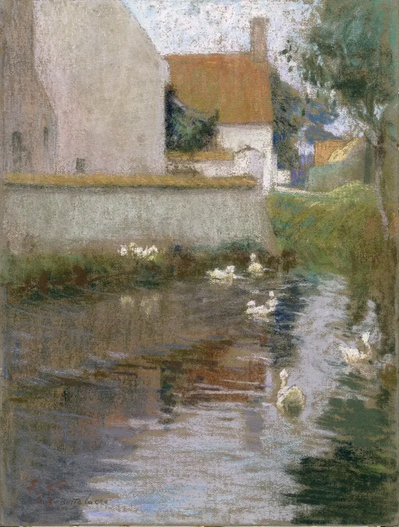 Vy i Bottelare av Emile Claus