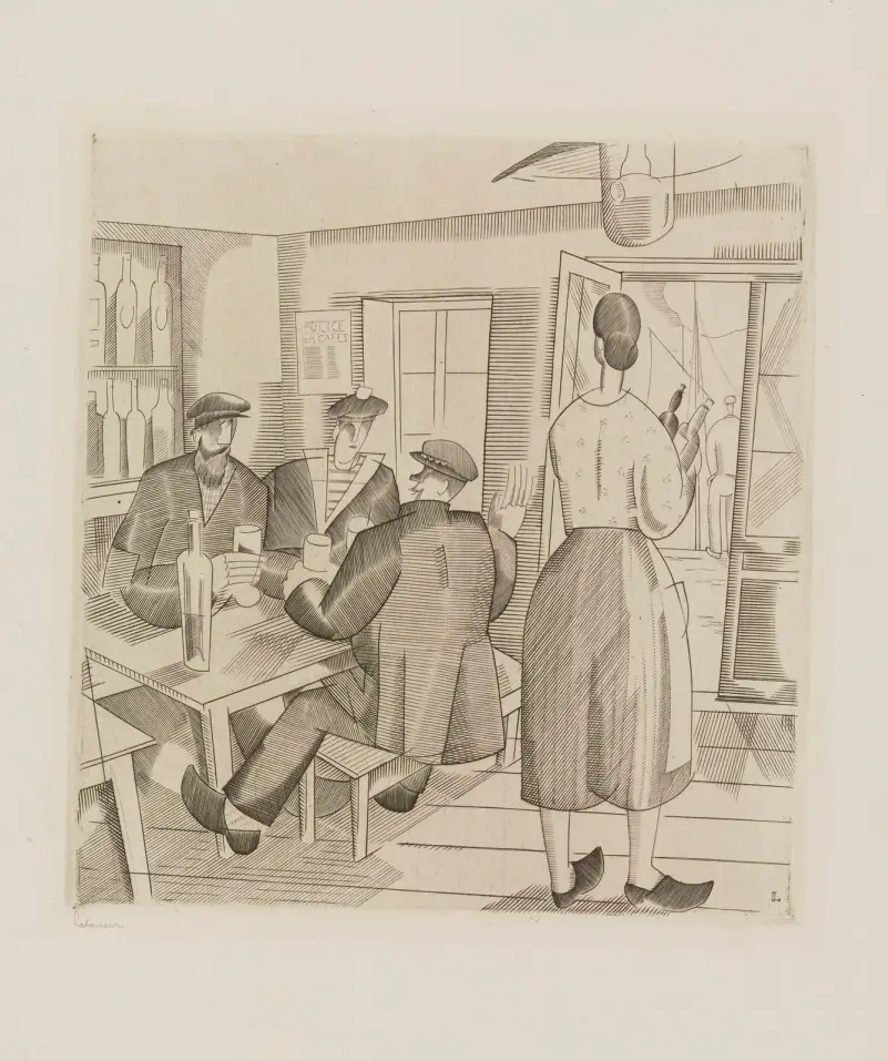 Vendéekabaret av Jean-Émile Laboureur