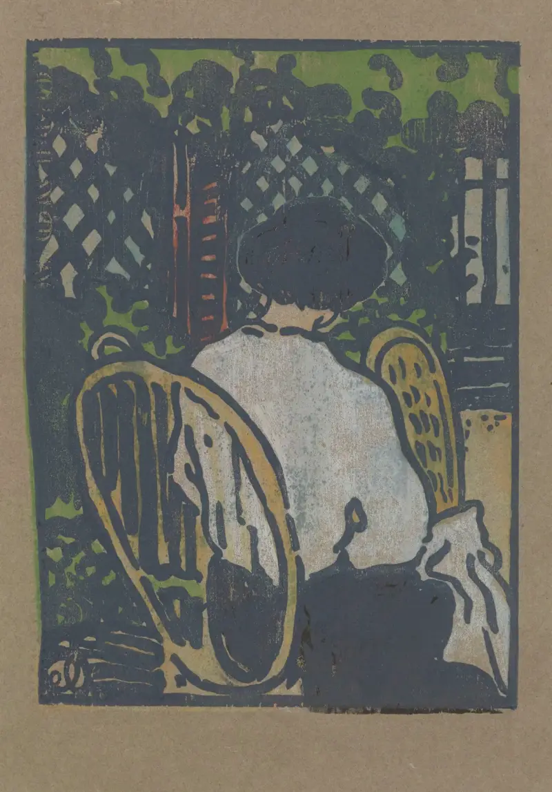 I trädgården av Jean-Émile Laboureur