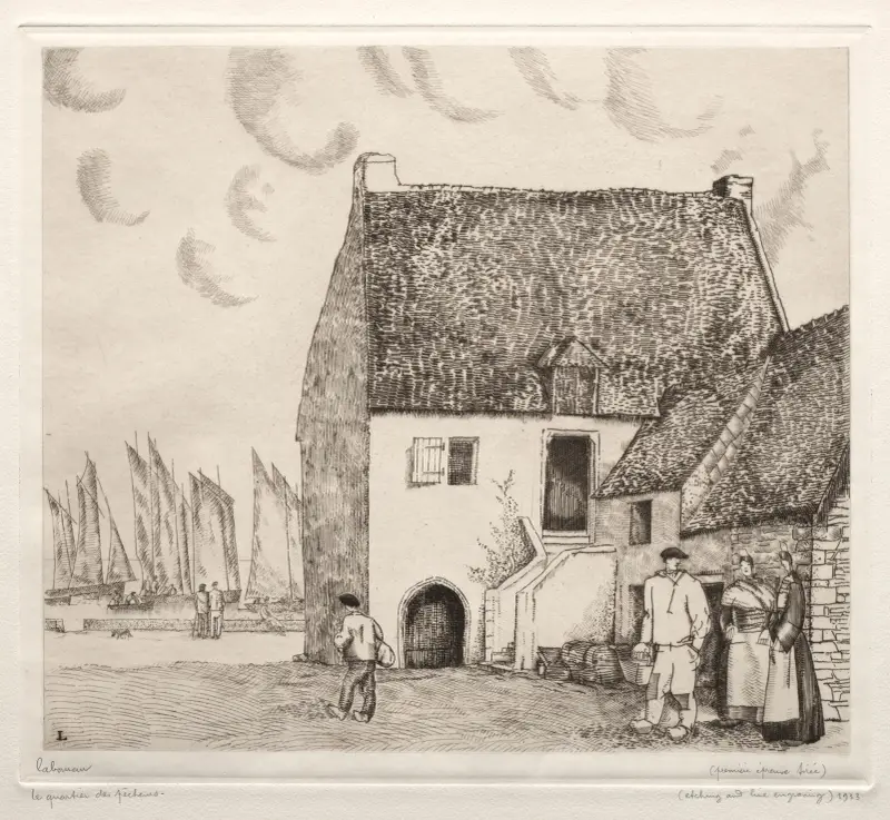Fishermen’s Quarters av Jean-Émile Laboureur