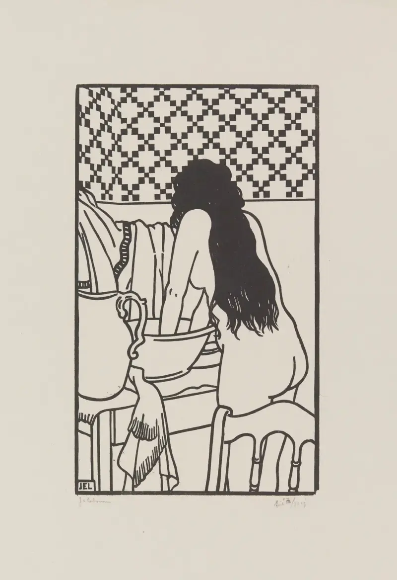 L’eau fraiche – Toilettes av Jean-Émile Laboureur