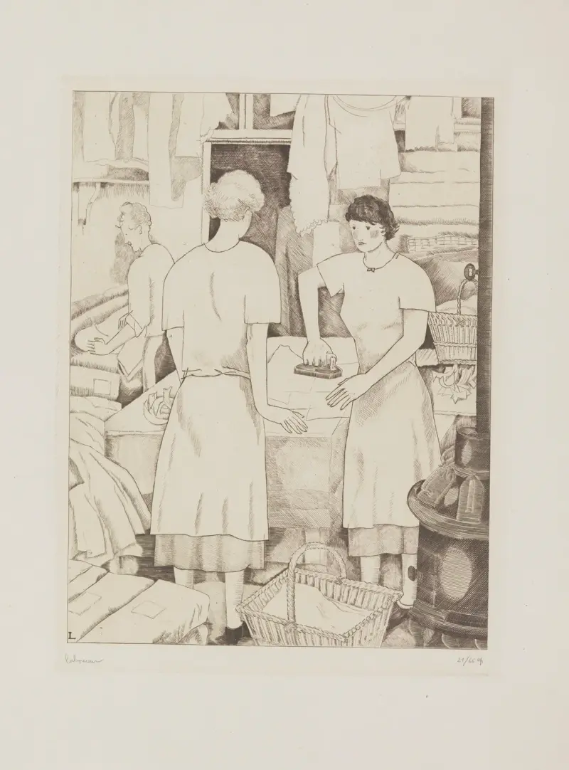 Tvätterskorna av Jean-Émile Laboureur