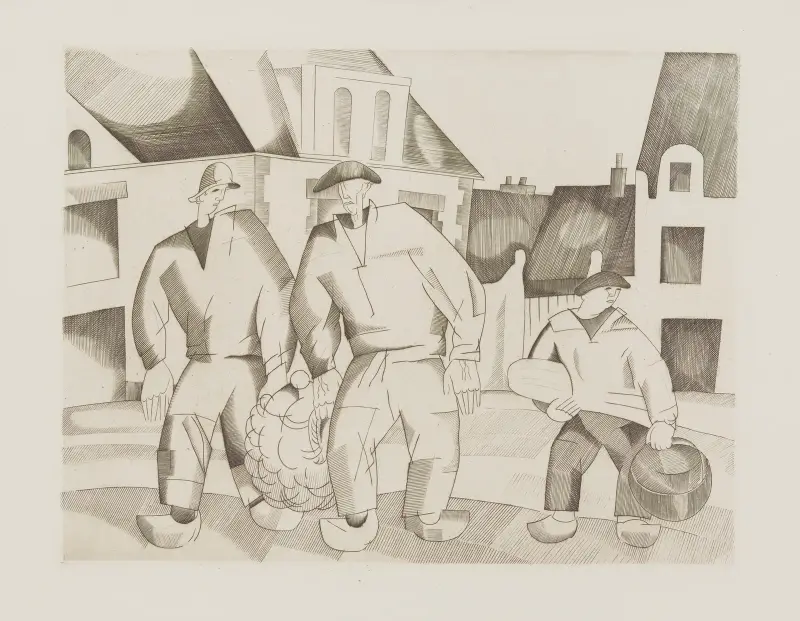 De tre sjömännen av Jean-Émile Laboureur
