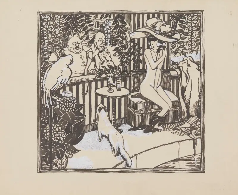 Susanna och gubbarna av Jean-Émile Laboureur